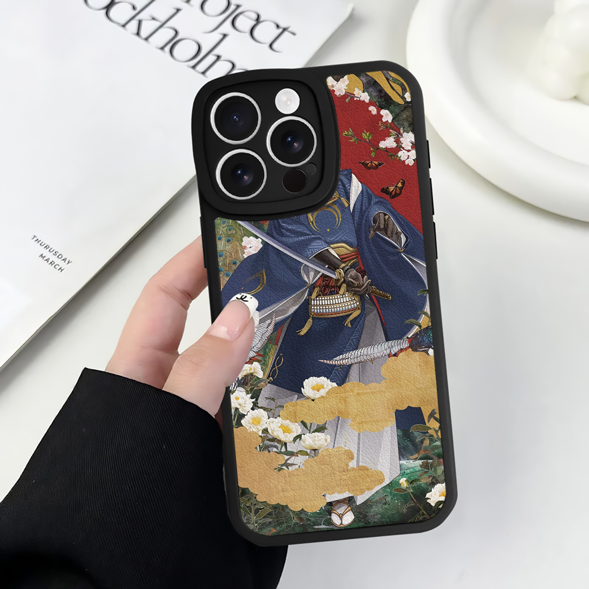 （画像用） 刀剣乱舞 Touken Ranbu 【iPhone 16シリーズ対応】シリコンスマホケース（レザー調） 材質：シリコン